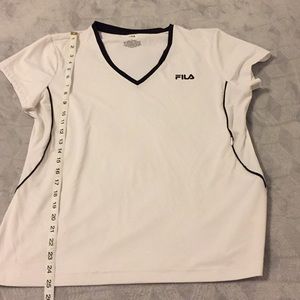 Excellent cond. White Fila sport top